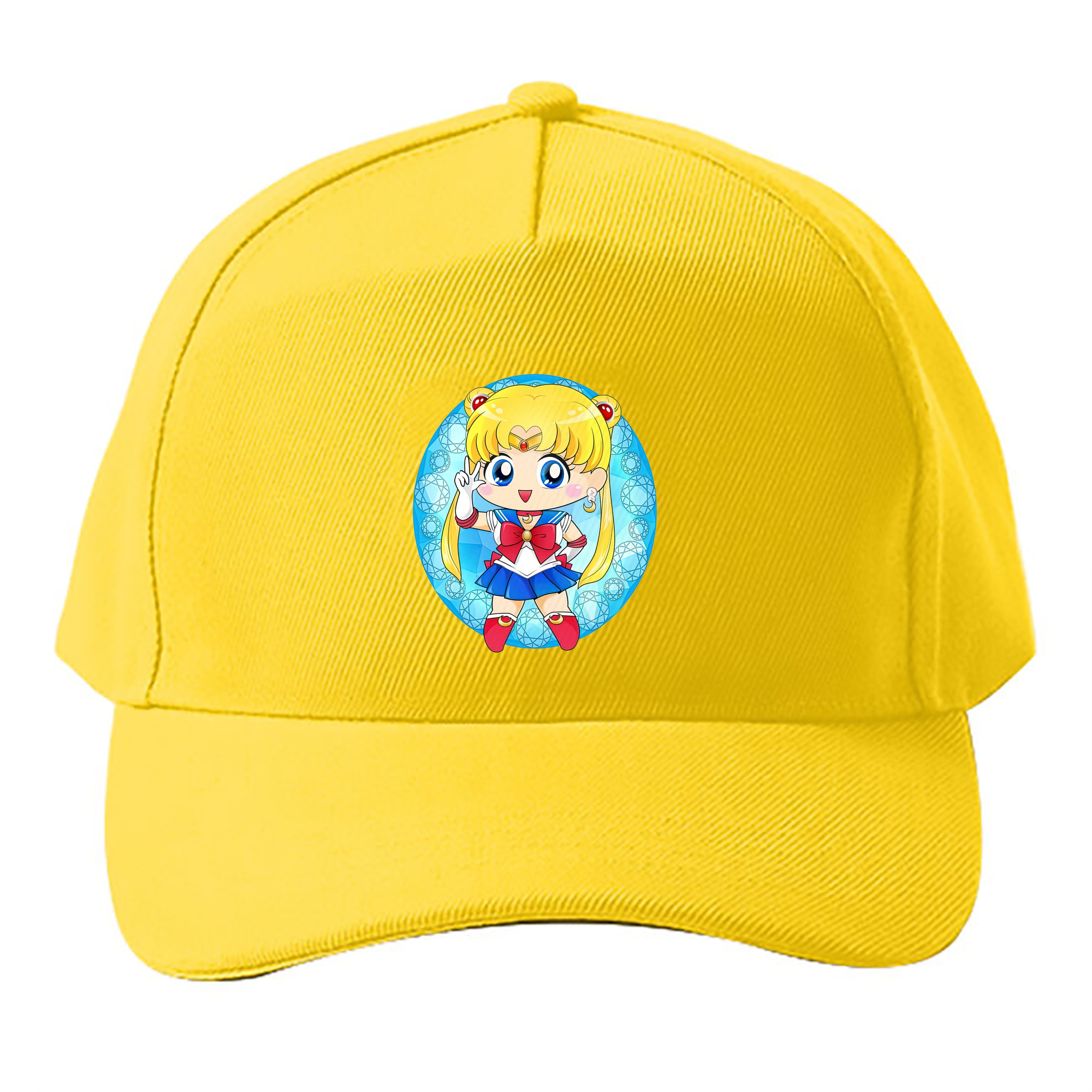 （画像用） 美少女戦士セーラームーン 月野 うさぎ つきの うさぎ Sailor Moon Tsukino Usagi ベースボールキャップ 綿100％ 男女兼用 帽子 スポーツ